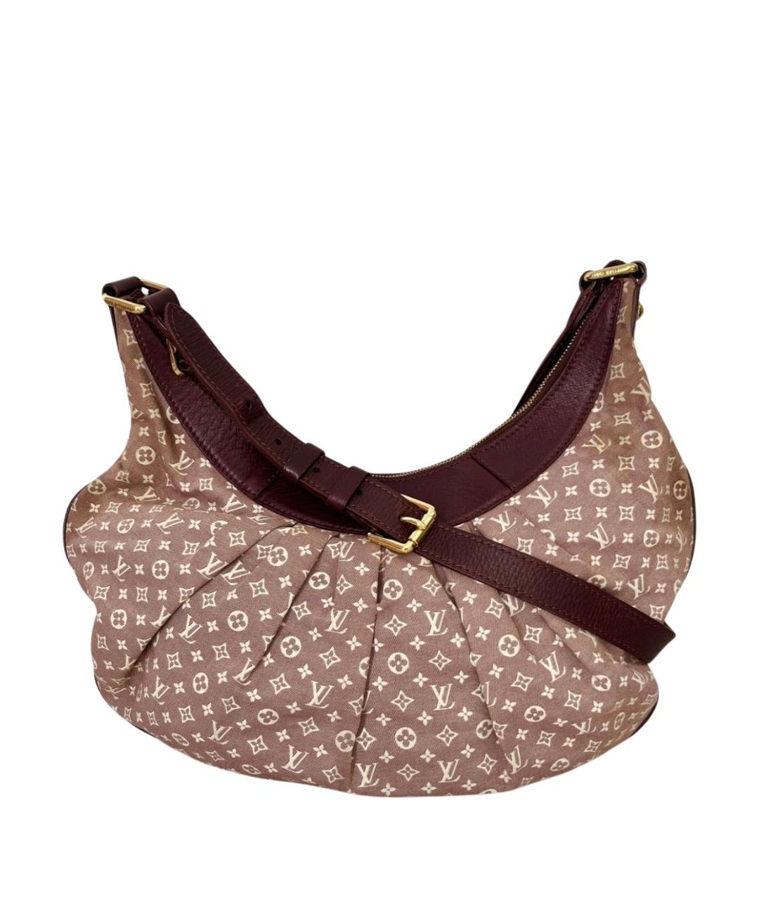 LOUIS VUITTON Бордовая деним сумка через плечо, фото 1