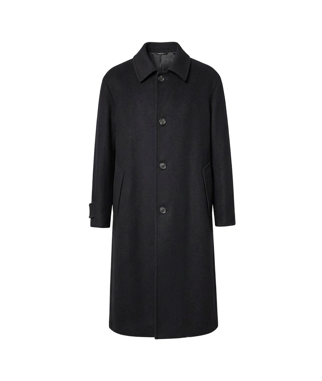 GIORGIO ARMANI Черное шерстяное пальто, фото 1