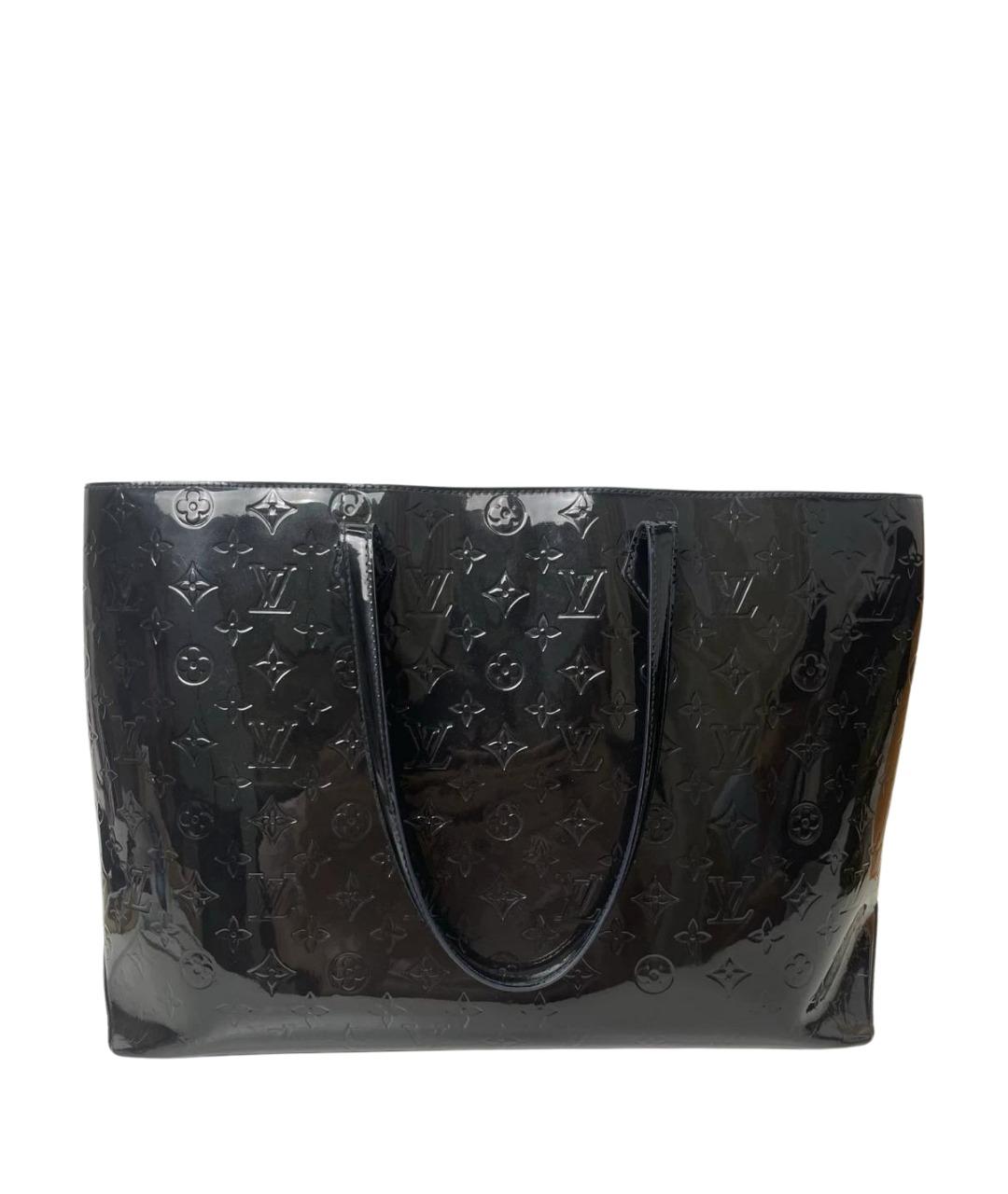 LOUIS VUITTON Бордовая сумка тоут из лакированной кожи, фото 2