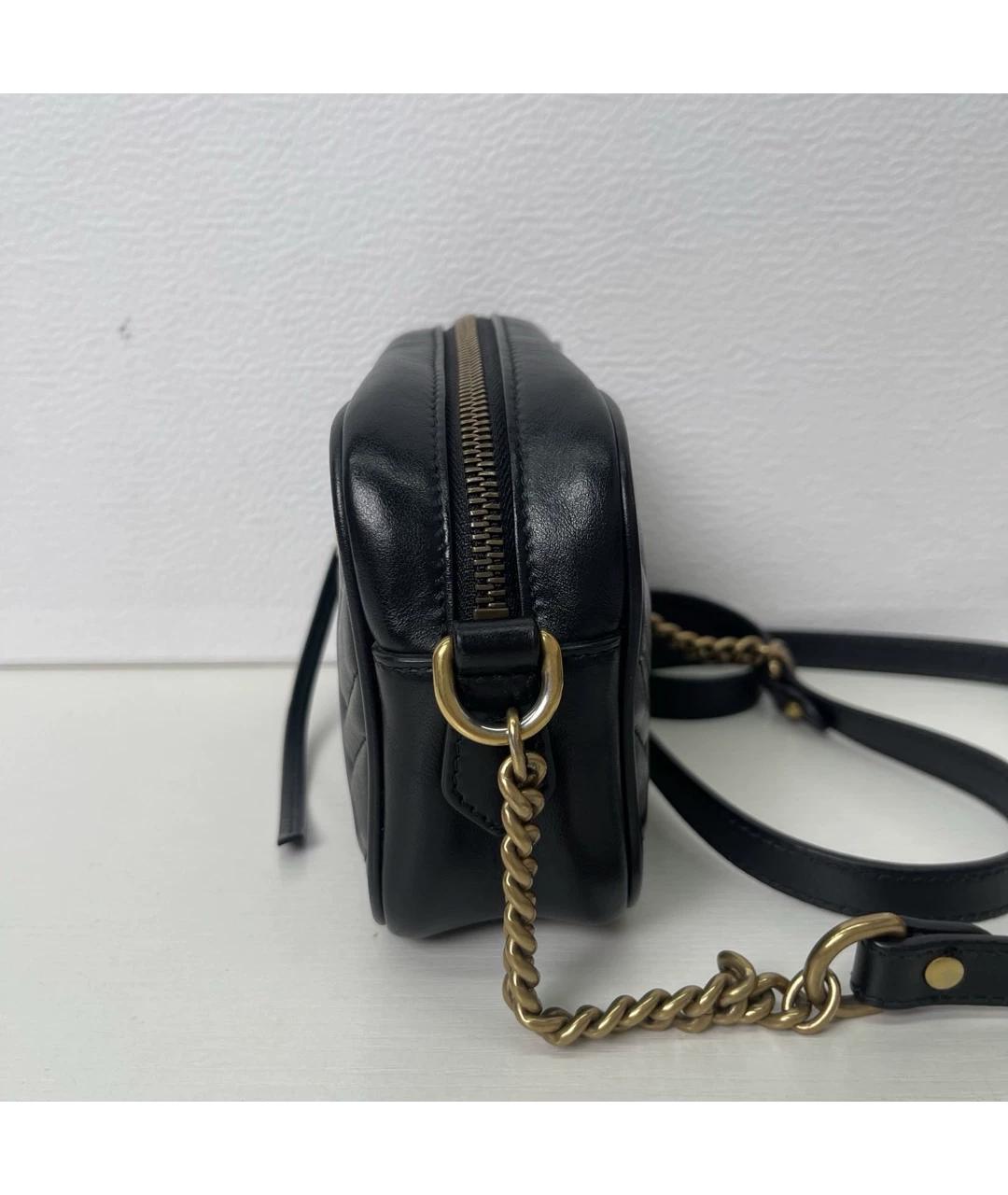 GUCCI Черная кожаная сумка через плечо, фото 8