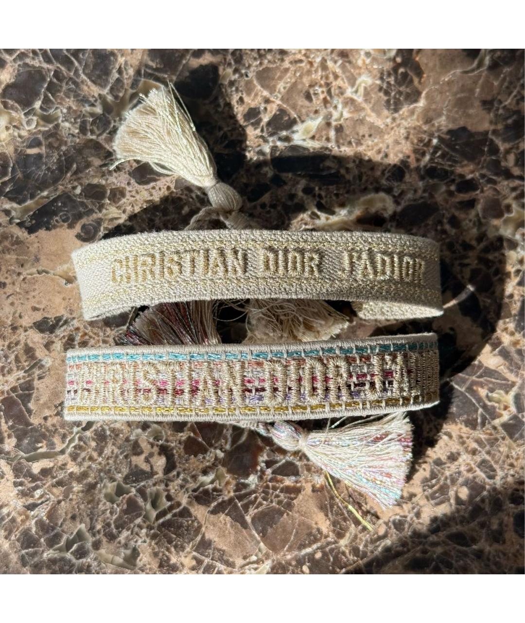 CHRISTIAN DIOR Бежевый браслет, фото 5