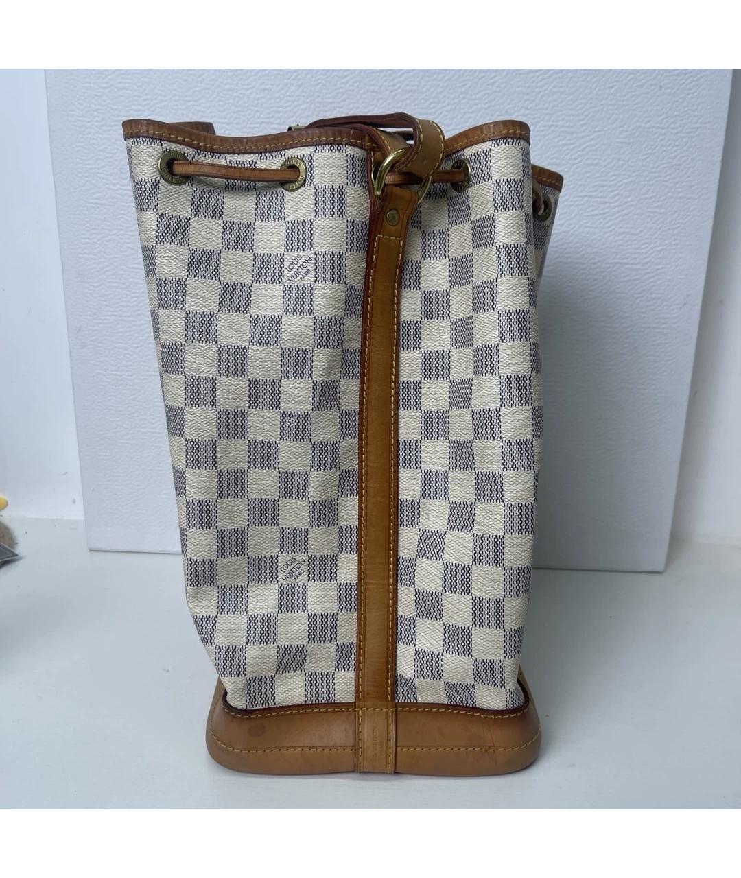 LOUIS VUITTON Белая кожаная сумка через плечо, фото 4