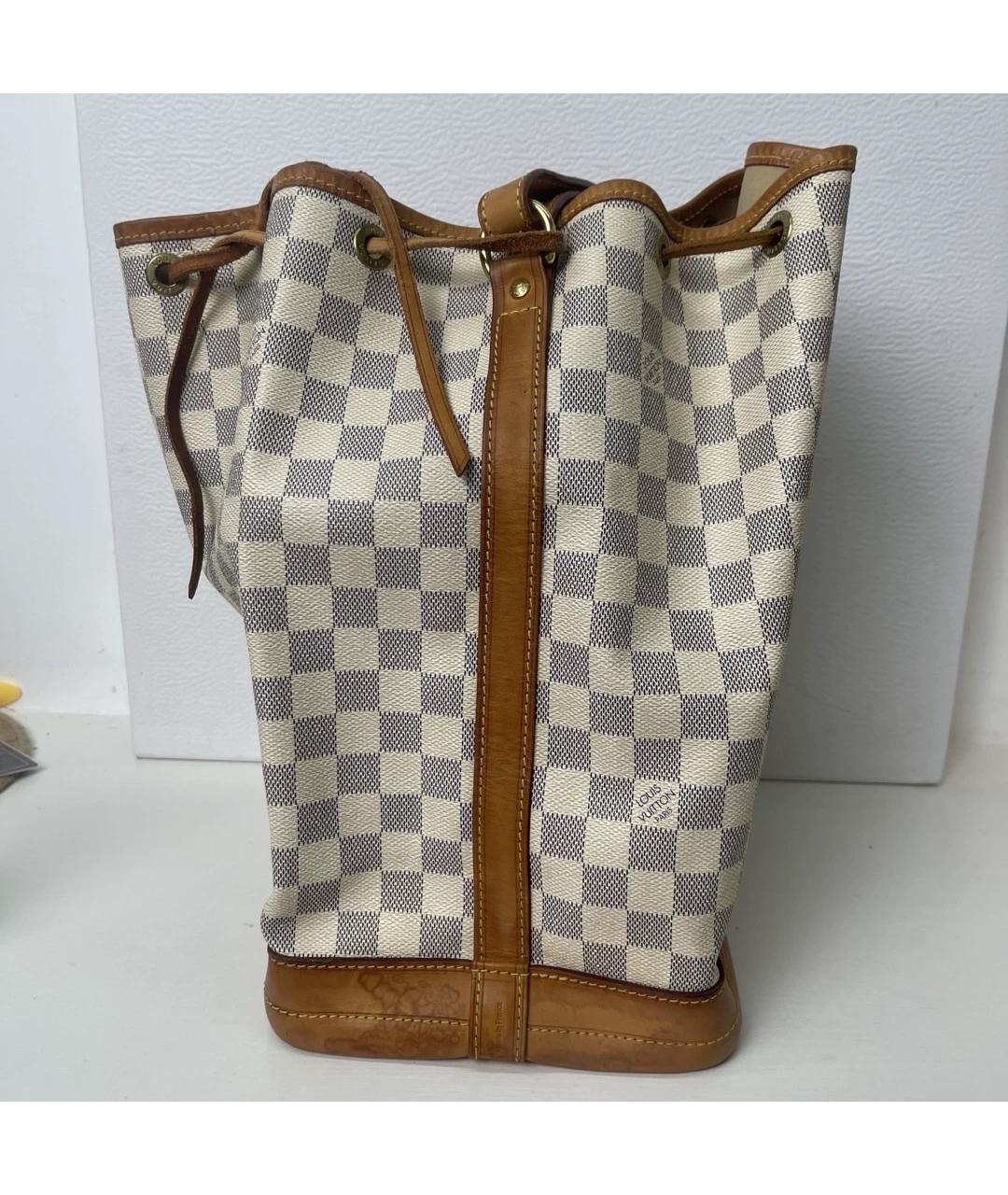 LOUIS VUITTON Белая кожаная сумка через плечо, фото 5