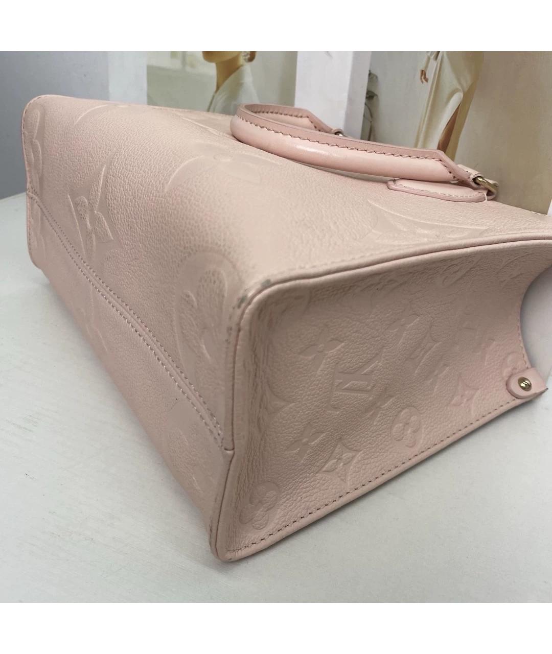 LOUIS VUITTON Розовая кожаная сумка через плечо, фото 7