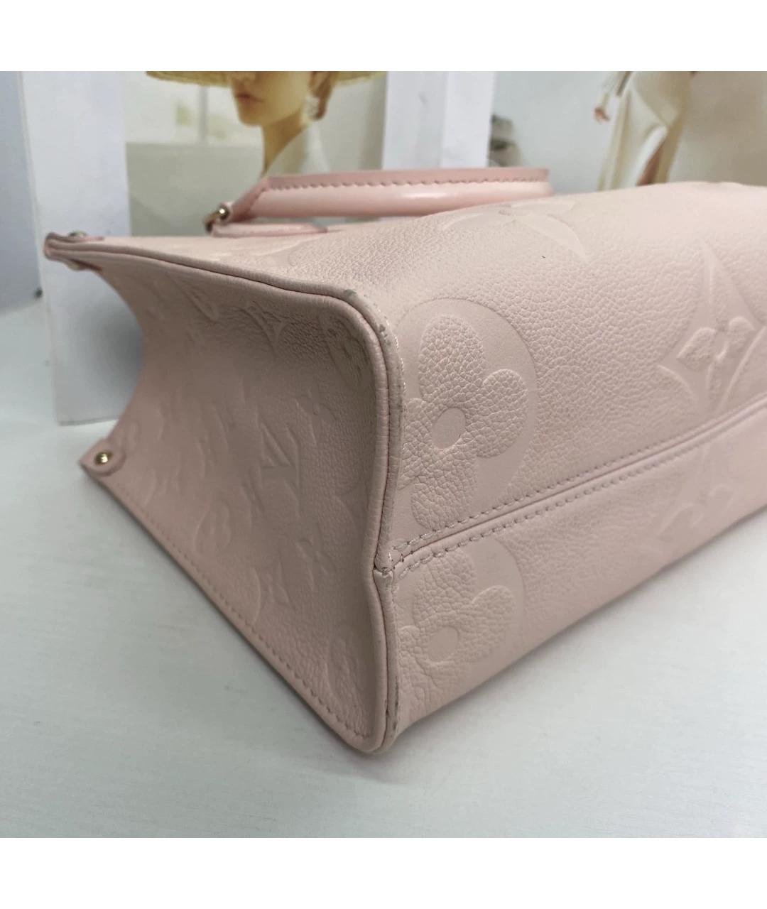 LOUIS VUITTON Розовая кожаная сумка через плечо, фото 6