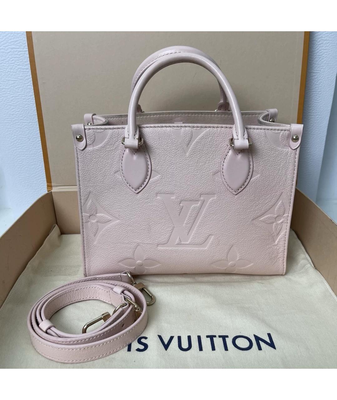 LOUIS VUITTON Розовая кожаная сумка через плечо, фото 10