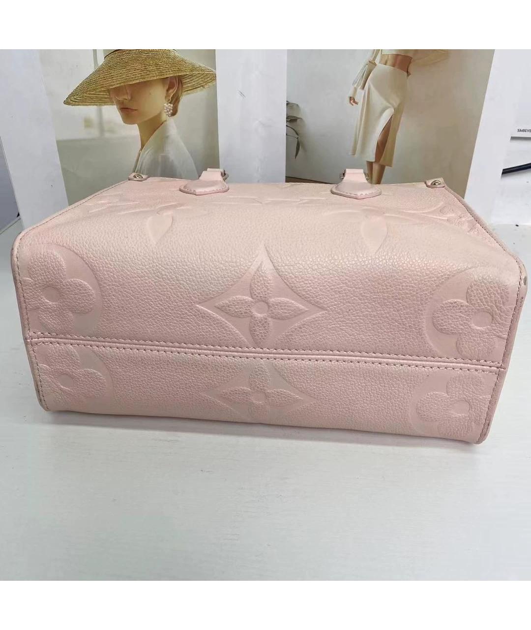 LOUIS VUITTON Розовая кожаная сумка через плечо, фото 8