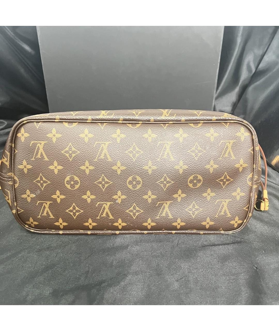 LOUIS VUITTON Коричневая сумка тоут из канвы, фото 3