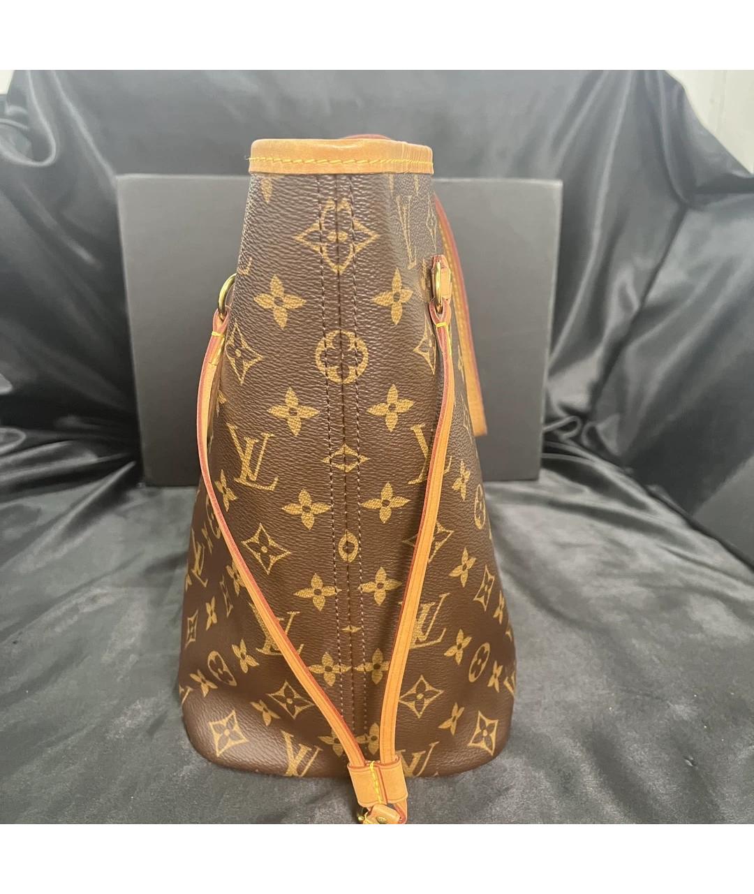LOUIS VUITTON Коричневая сумка тоут из канвы, фото 5