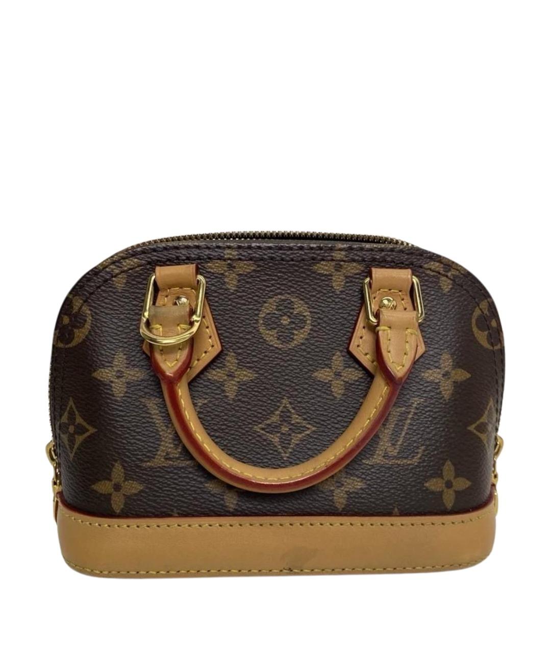 LOUIS VUITTON Коричневая кожаная сумка через плечо, фото 1