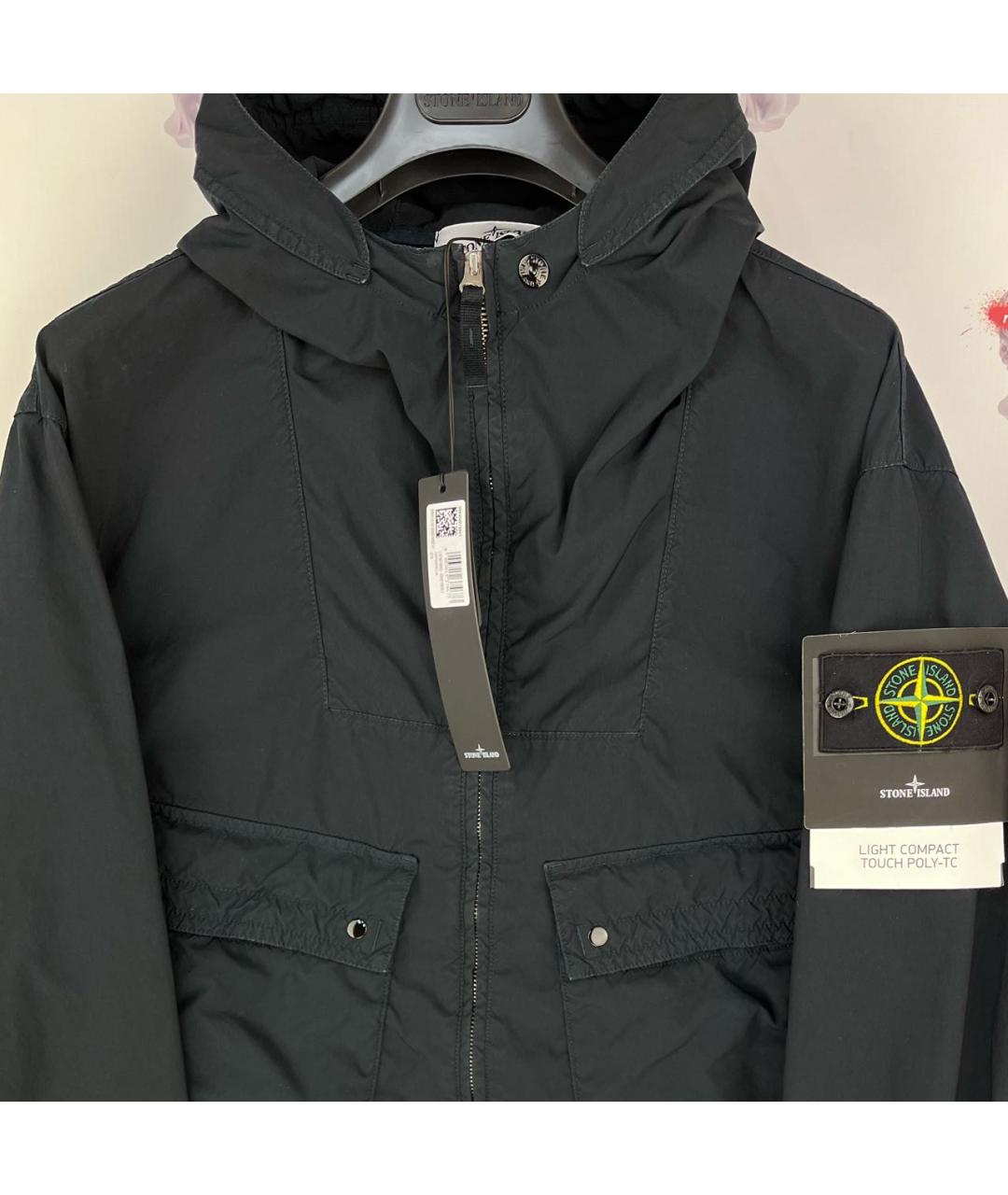 STONE ISLAND Темно-синяя куртка, фото 2