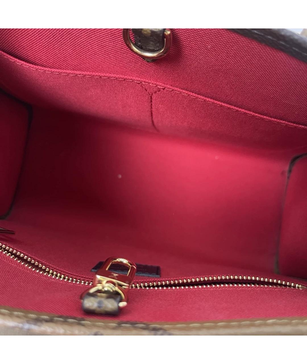 LOUIS VUITTON Бежевая кожаная сумка через плечо, фото 9