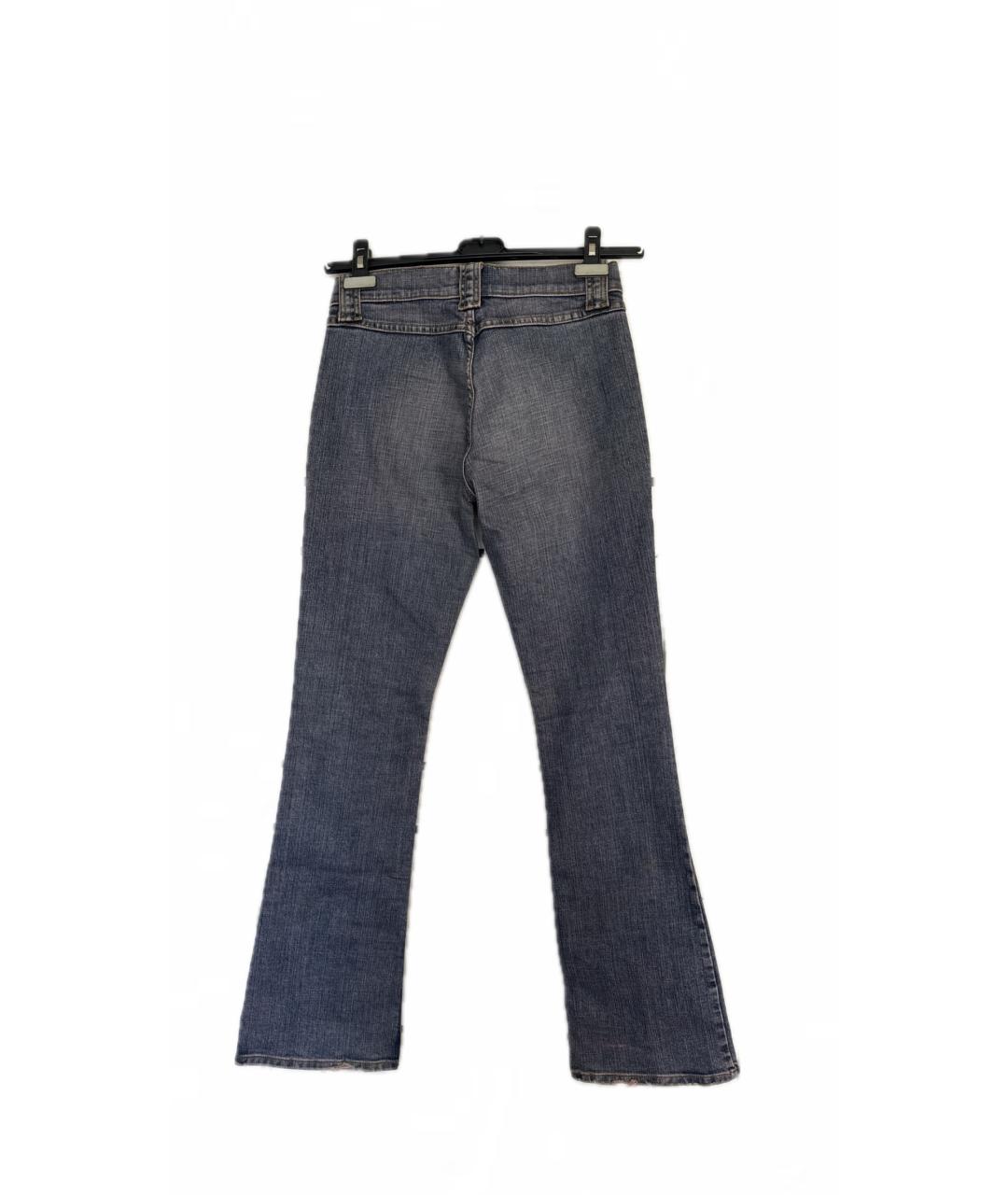 JUICY COUTURE Синие хлопковые джинсы клеш, фото 2
