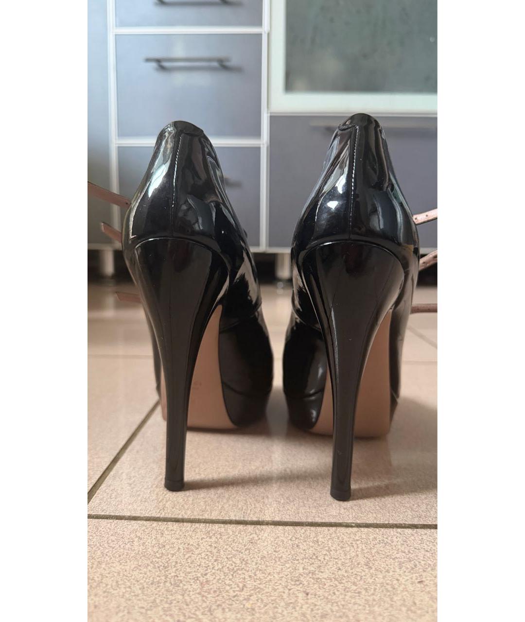 GUCCI Черные туфли из лакированной кожи, фото 2