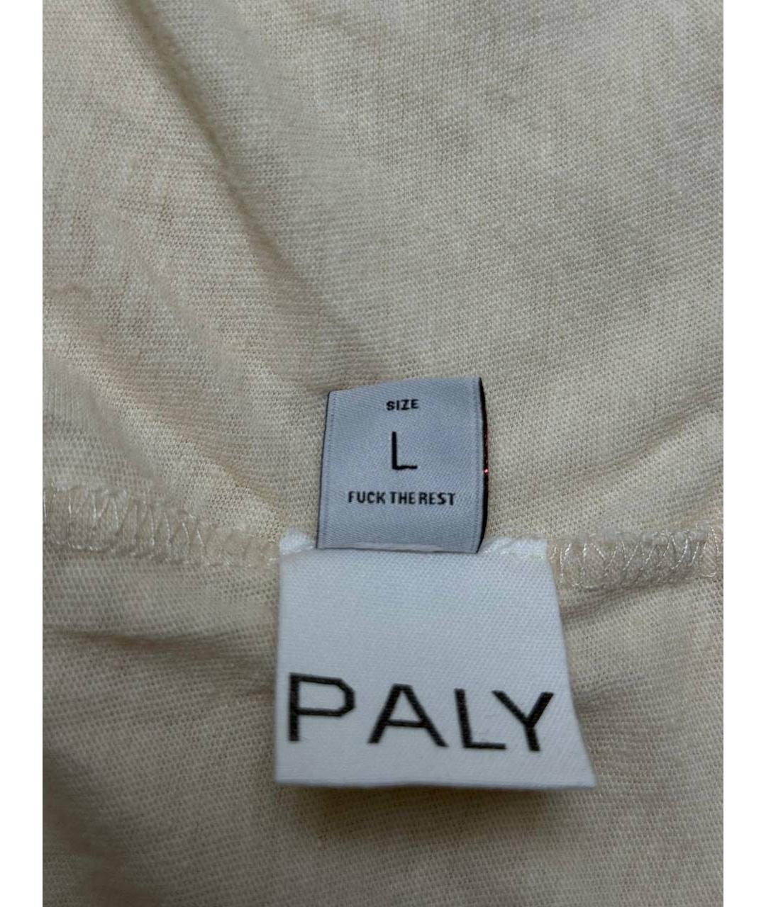 PALY Бежевая хлопковая футболка, фото 8