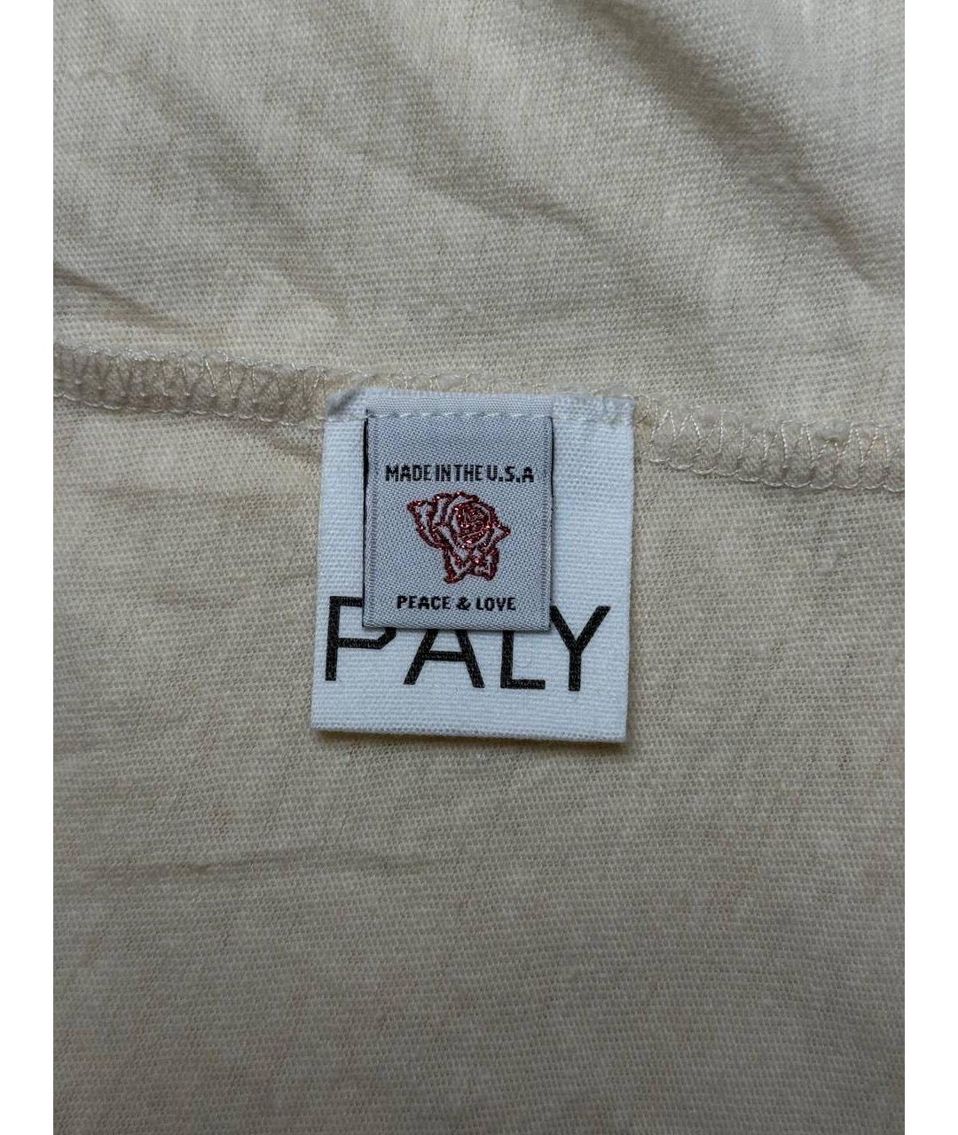 PALY Бежевая хлопковая футболка, фото 7