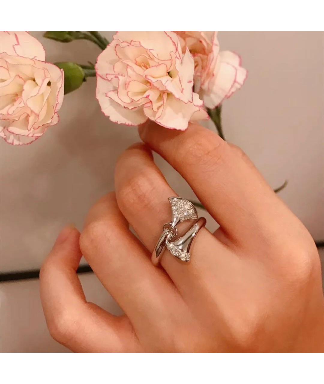 BVLGARI Белое кольцо из белого золота, фото 7