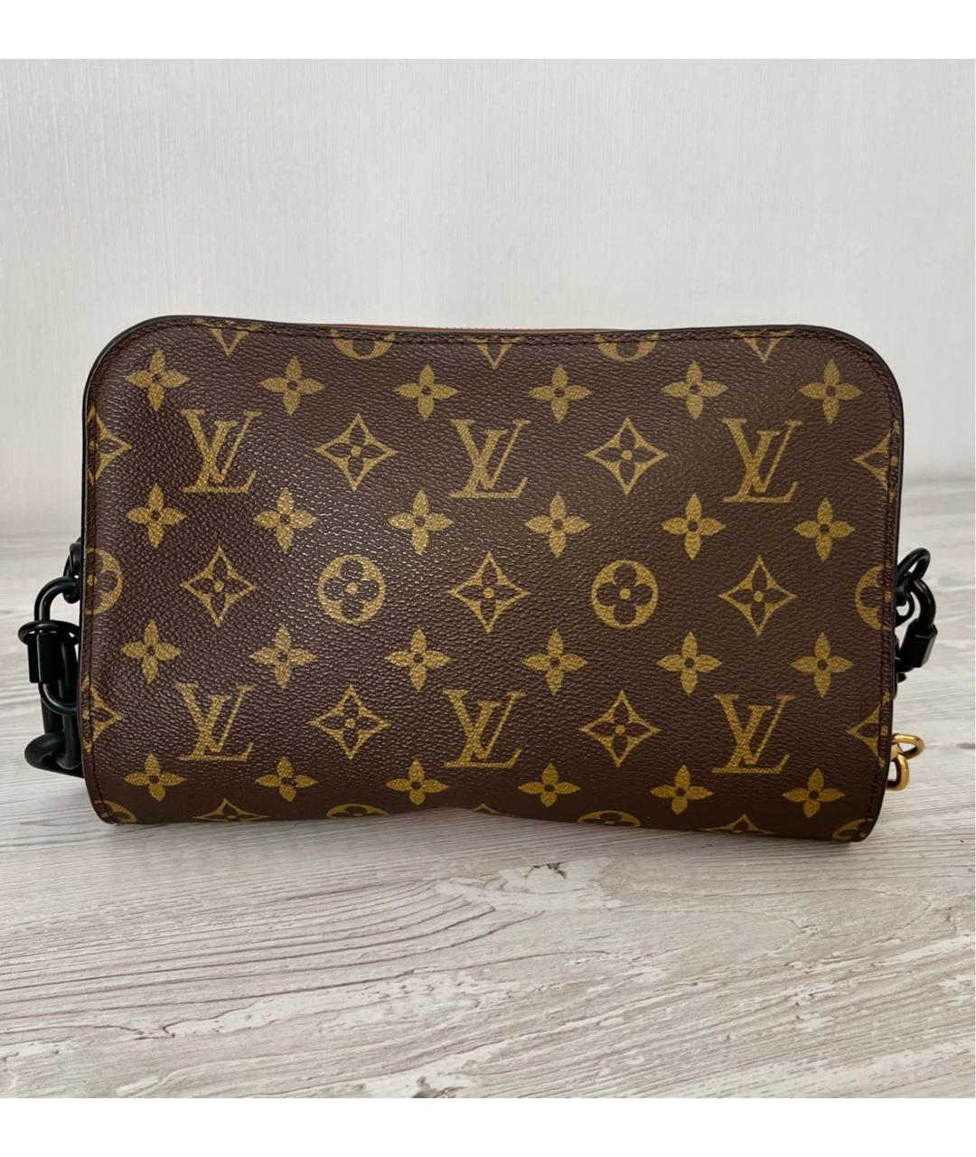 LOUIS VUITTON Коричневая барсетка из канвы, фото 3