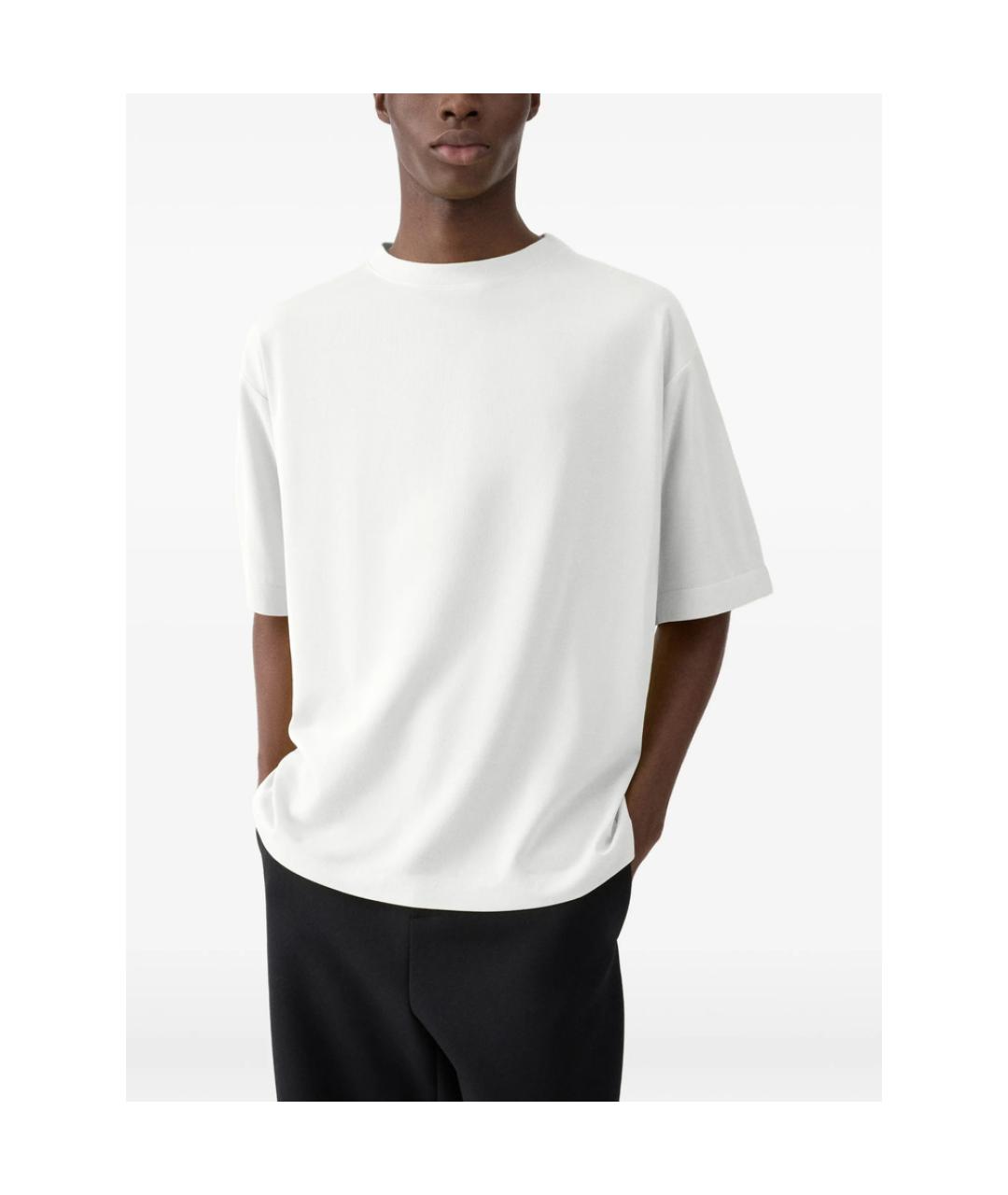 JACQUEMUS Белая хлопковая футболка, фото 2