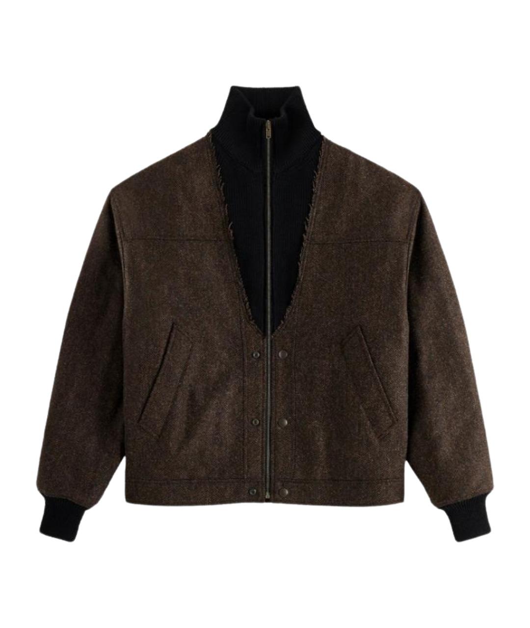 MAISON MARGIELA Коричневая шерстяная куртка, фото 1