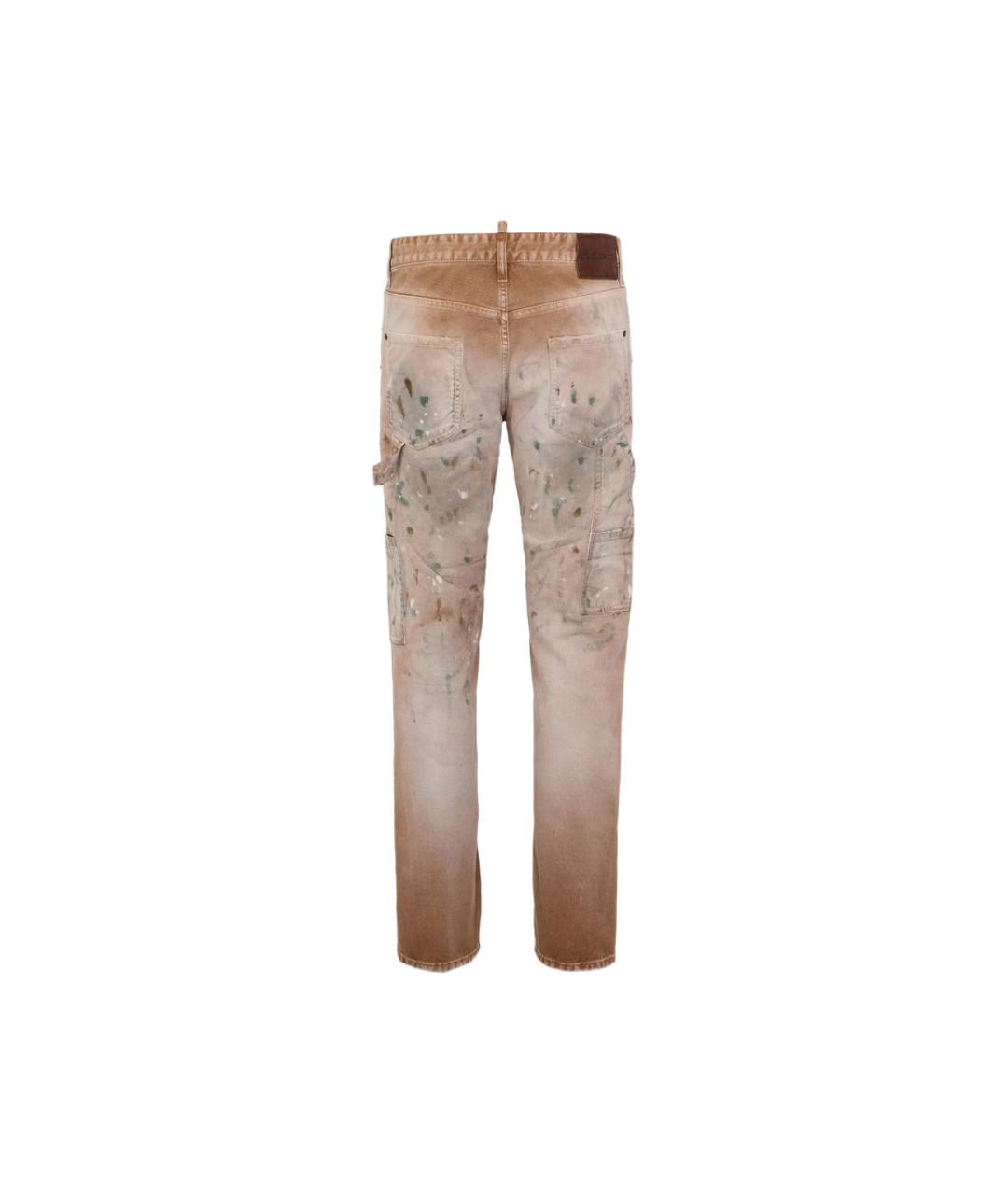 DSQUARED2 Бежевые хлопковые джинсы скинни, фото 2