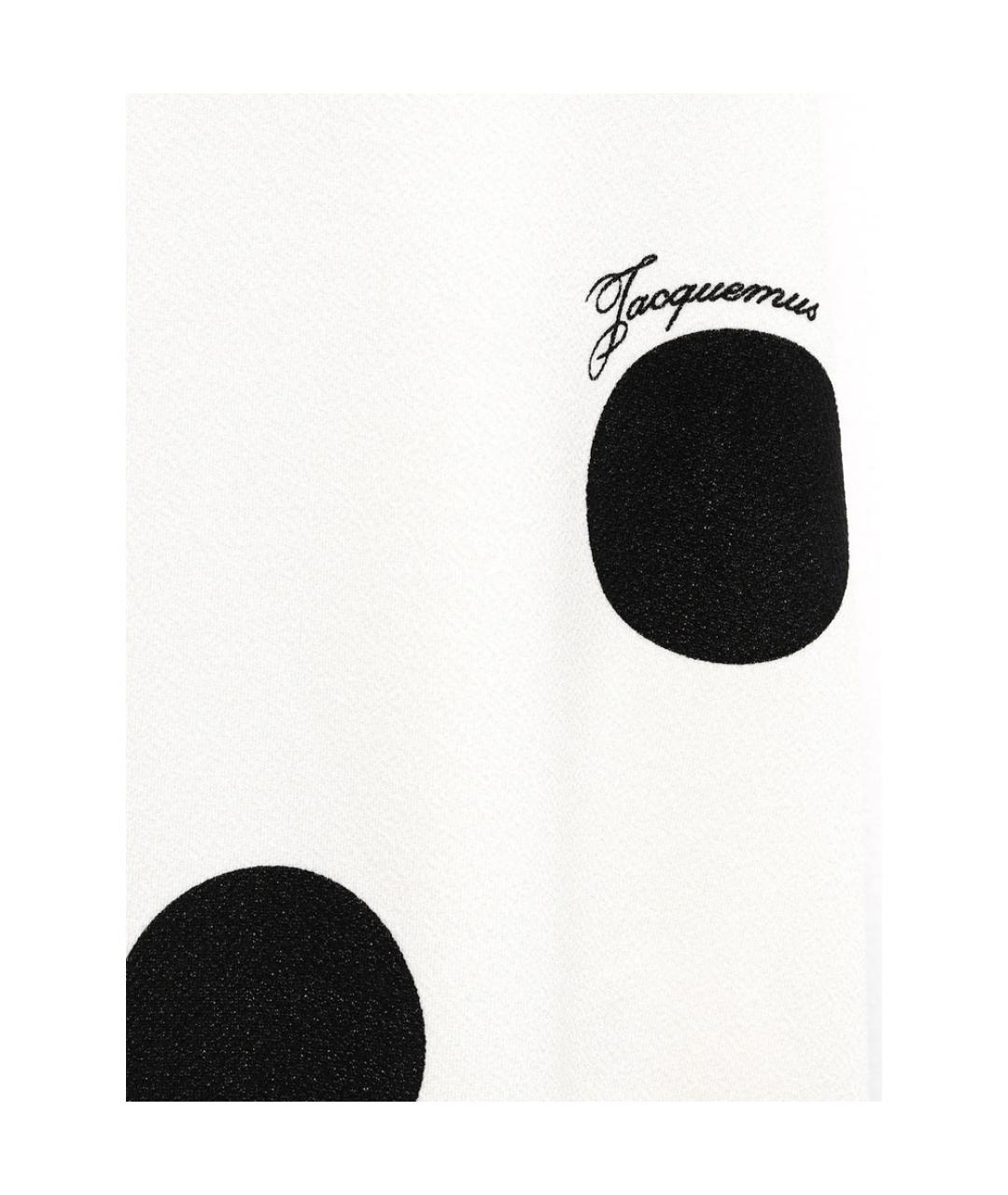 JACQUEMUS Белое полиамидовое платье, фото 2