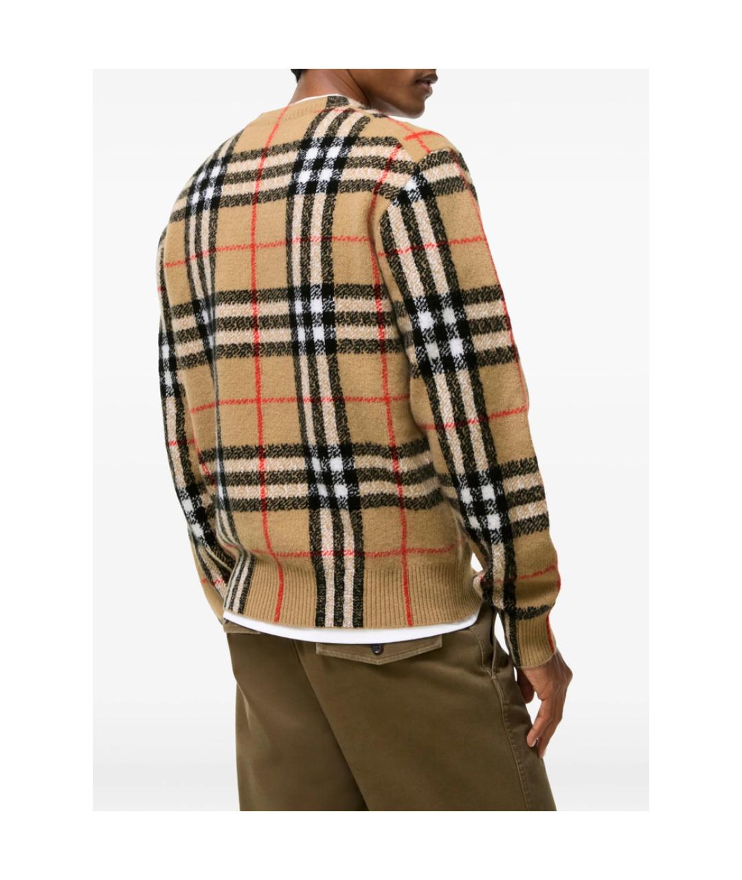BURBERRY Бежевый кашемировый джемпер / свитер, фото 2
