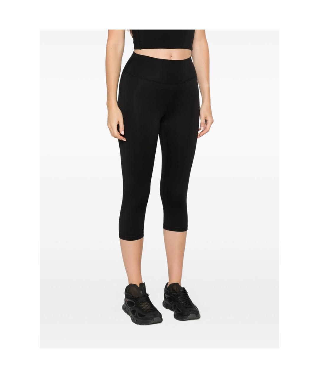 SPORTY AND RICH Черные синтетические прямые брюки, фото 4
