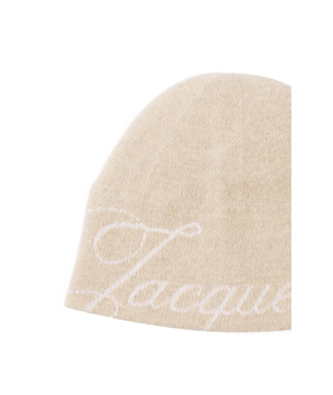 JACQUEMUS Бежевая кашемировая шапка, фото 2