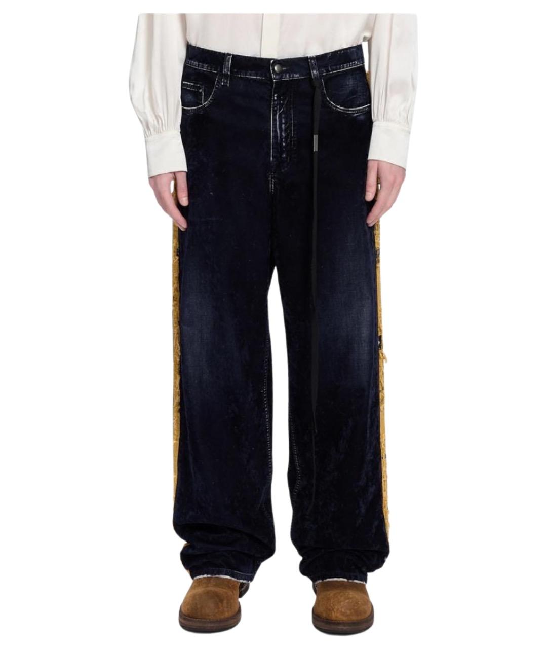 ANN DEMEULEMEESTER Синие хлопковые джинсы, фото 1