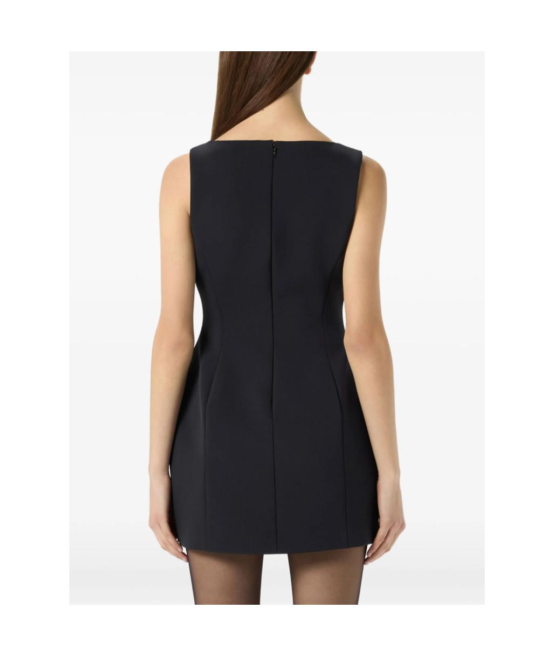 BLUMARINE Черное полиамидовое коктейльное платье, фото 3