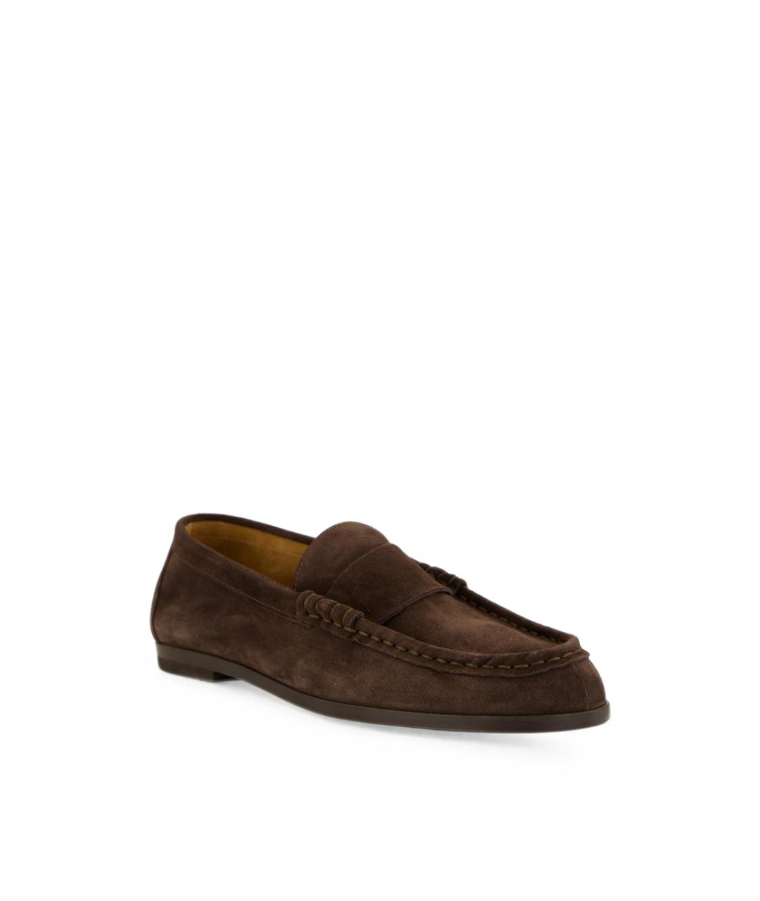 COMMON PROJECTS Коричневые замшевые лоферы, фото 2