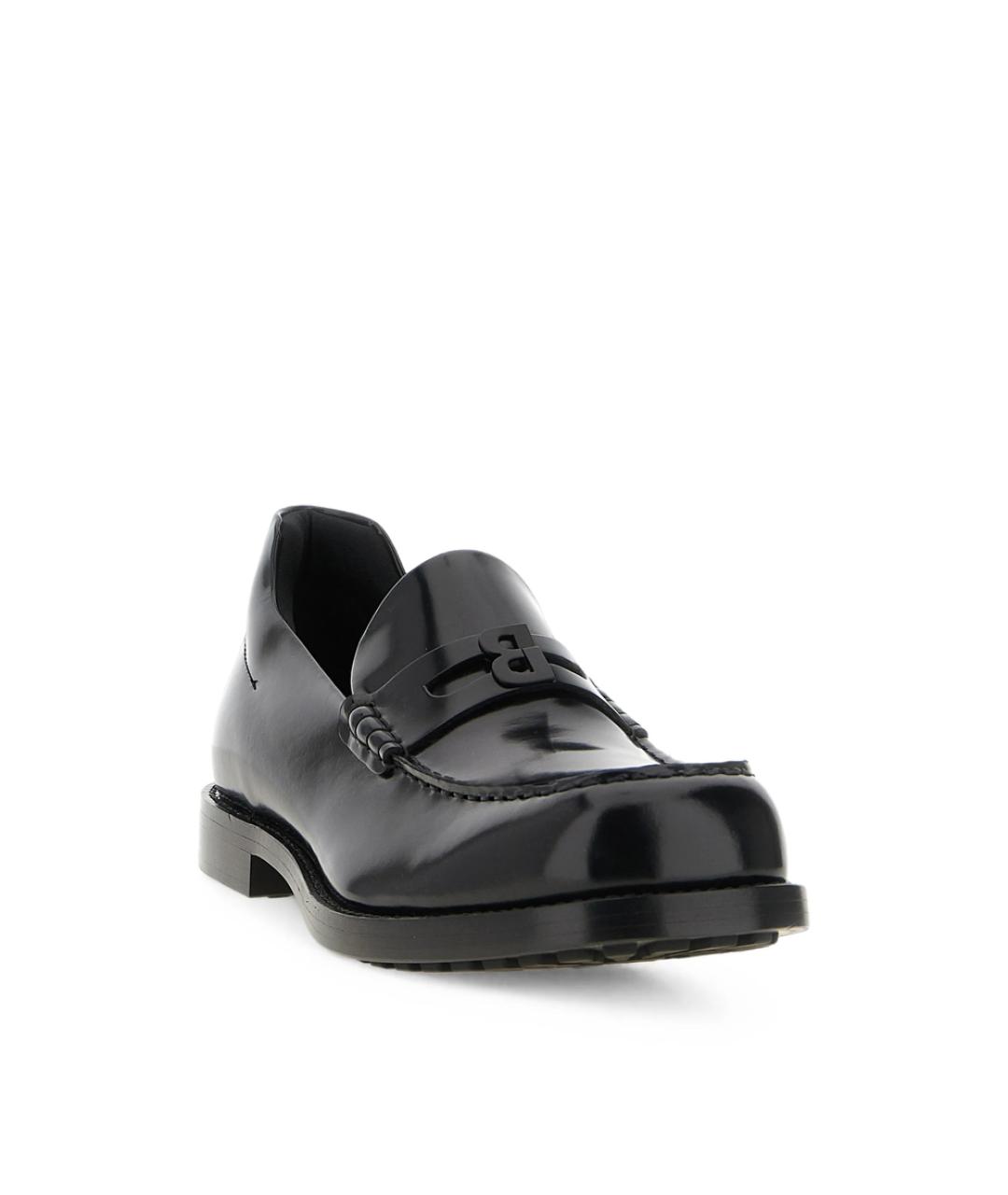 BALENCIAGA Черные кожаные лоферы, фото 3