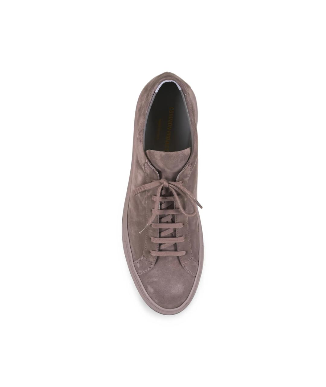 COMMON PROJECTS Коричневые кожаные низкие кроссовки / кеды, фото 3