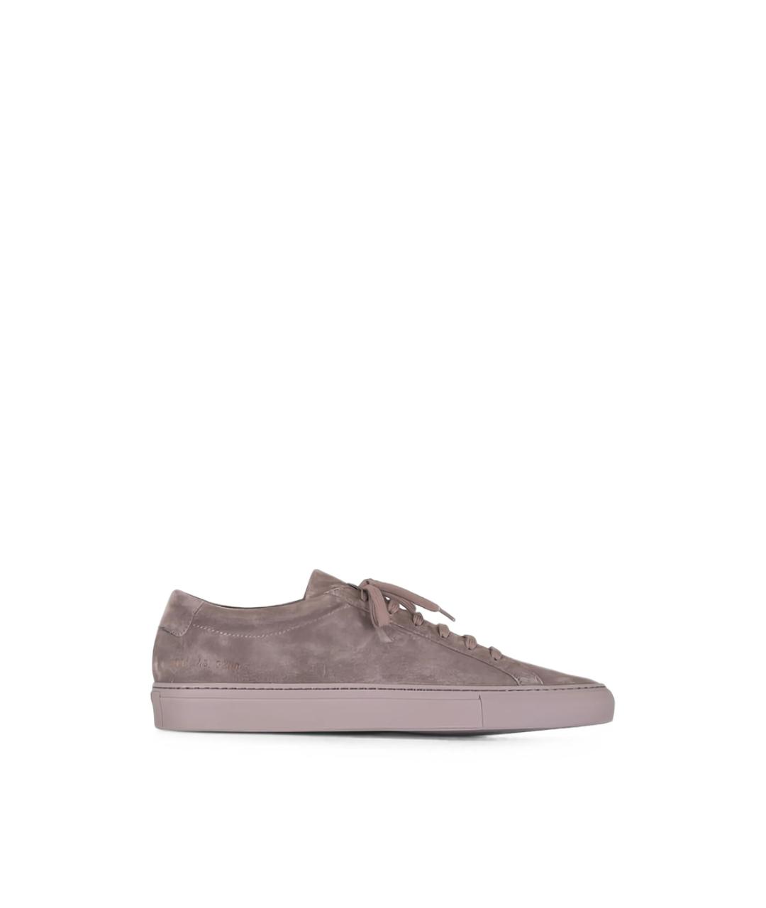 COMMON PROJECTS Коричневые кожаные низкие кроссовки / кеды, фото 1