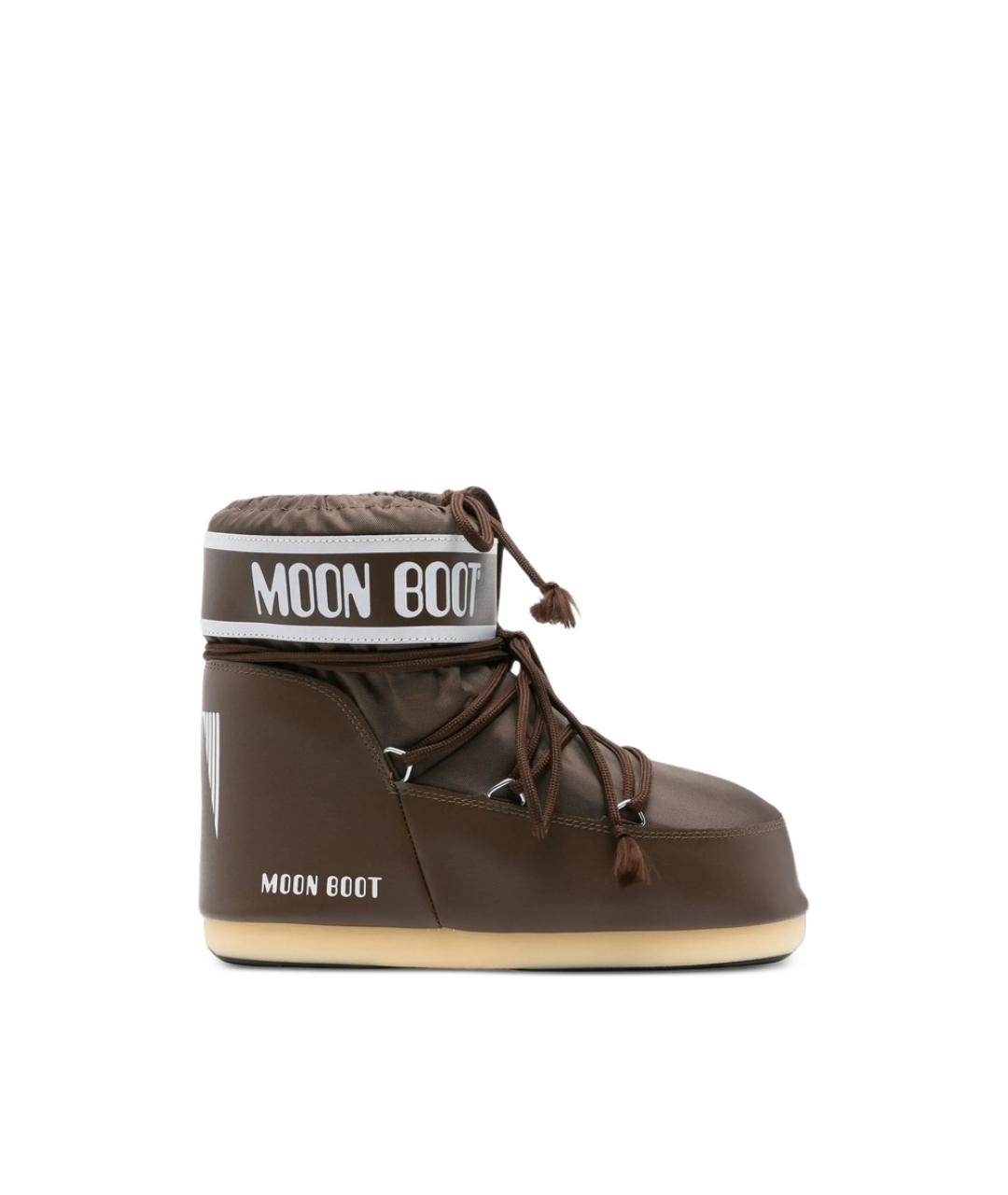 MOON BOOT Коричневые синтетические ботинки, фото 5