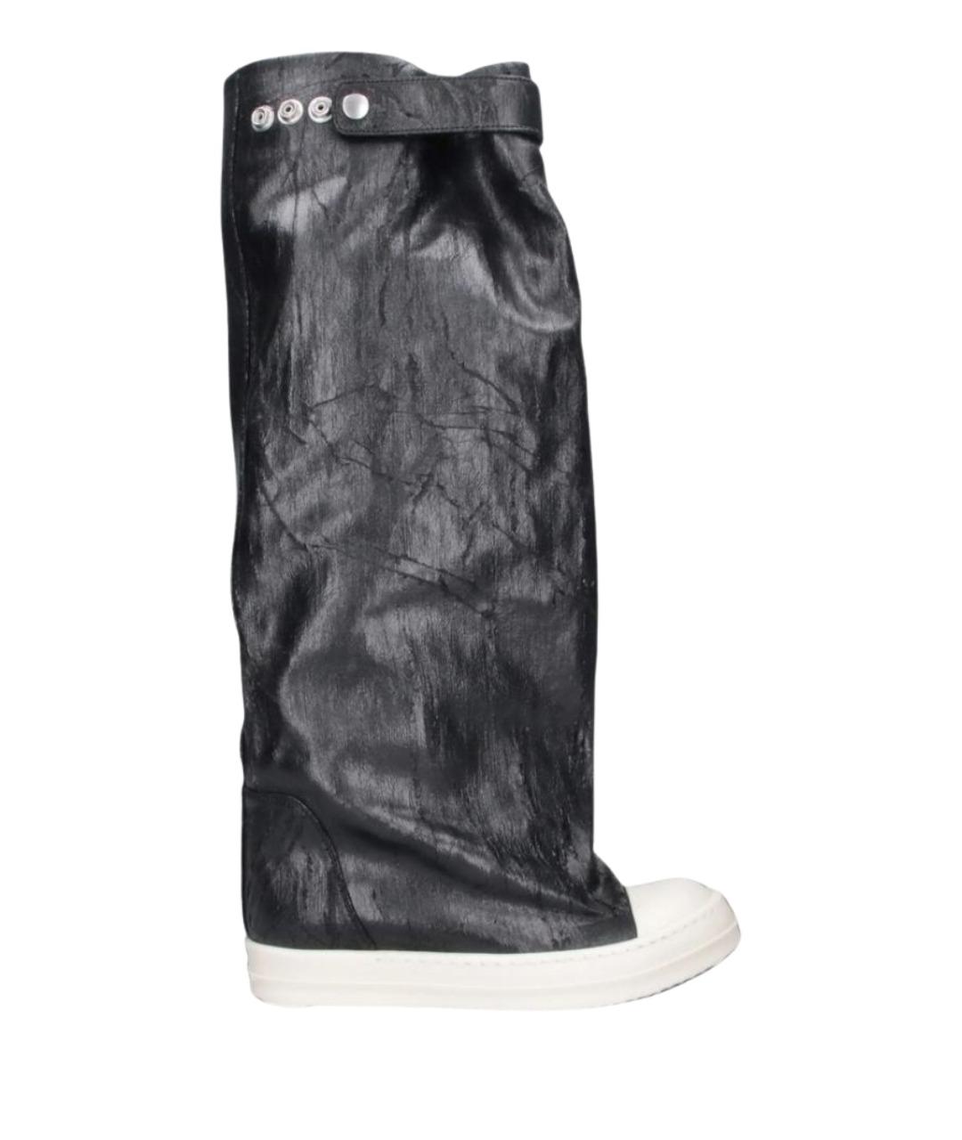 RICK OWENS DRKSHDW Черные текстильные сапоги, фото 1