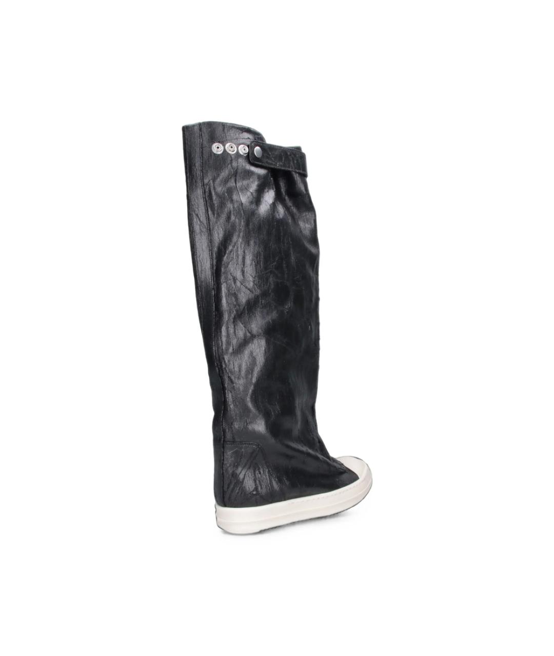 RICK OWENS DRKSHDW Черные текстильные сапоги, фото 4