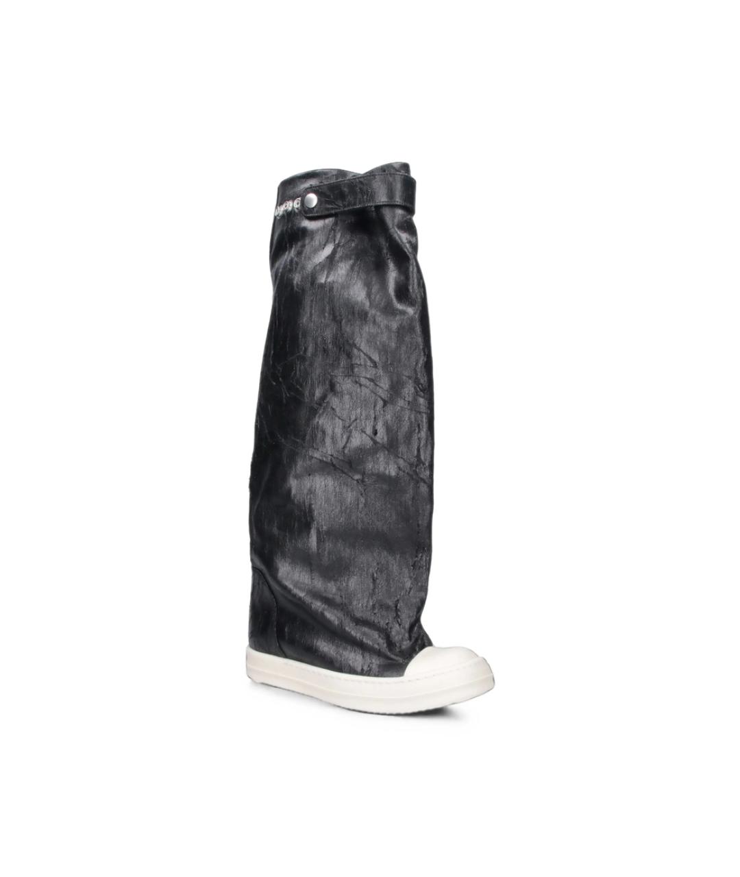 RICK OWENS DRKSHDW Черные текстильные сапоги, фото 2