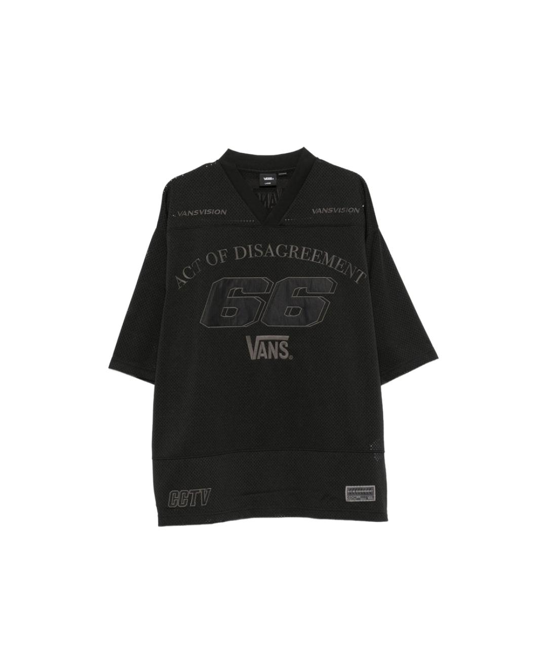 VANS Черная синтетическая футболка, фото 1