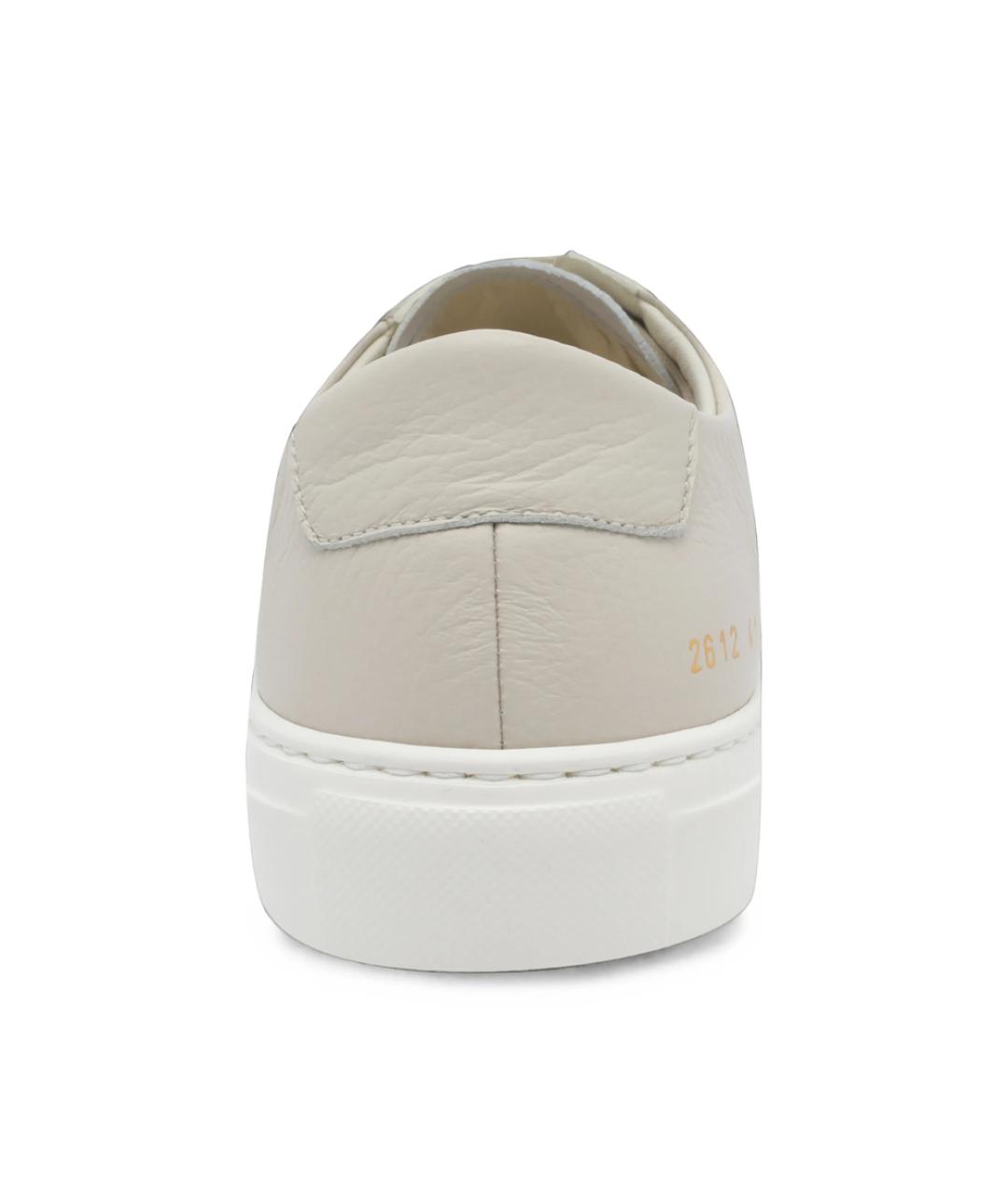 COMMON PROJECTS Белые кожаные низкие кроссовки / кеды, фото 2