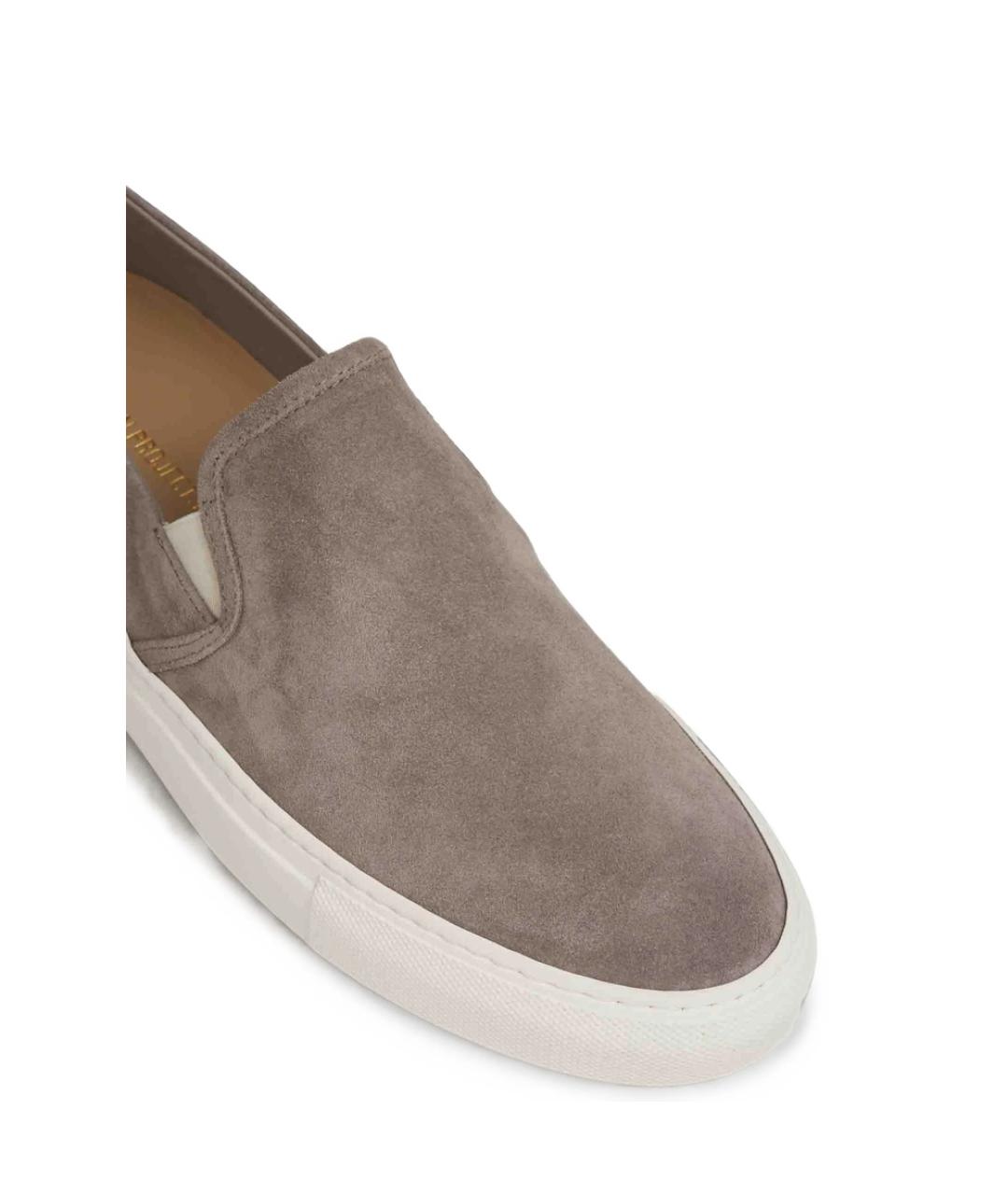 COMMON PROJECTS Серые замшевые слипоны, фото 5