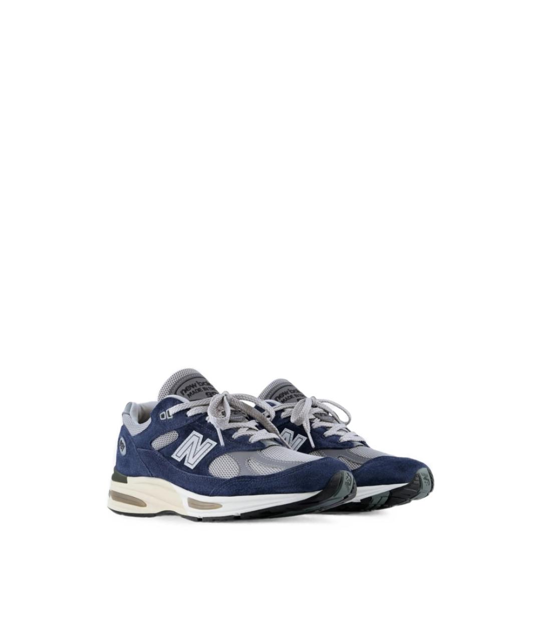 NEW BALANCE Синие замшевые низкие кроссовки / кеды, фото 4