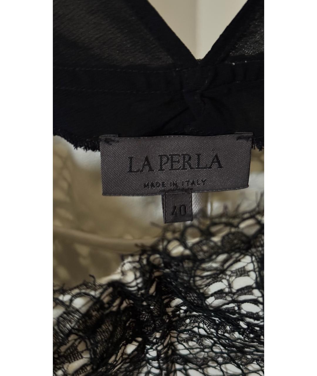 LA PERLA Черная майка, фото 3