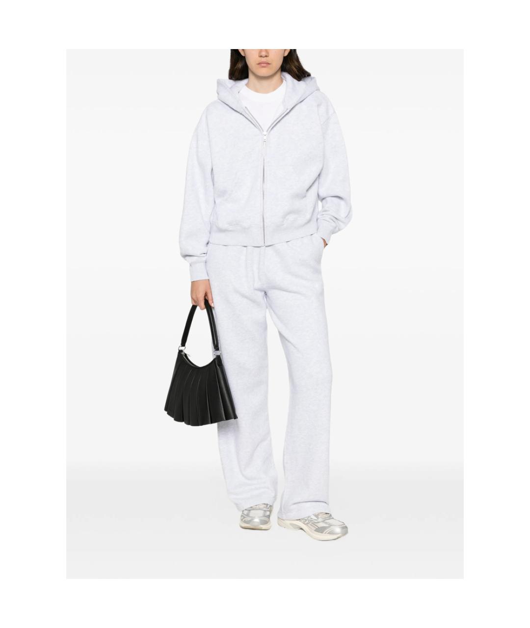 SPORTY AND RICH Серые хлопковые спортивные брюки и шорты, фото 4