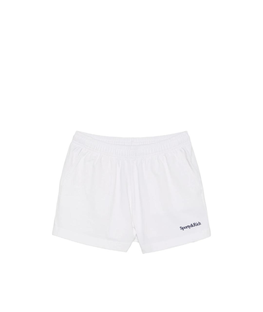 SPORTY AND RICH Белые хлопковые шорты, фото 6