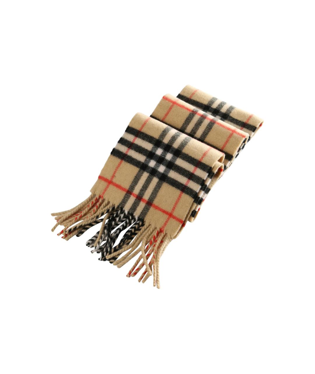 BURBERRY Черный кашемировый шарф, фото 3