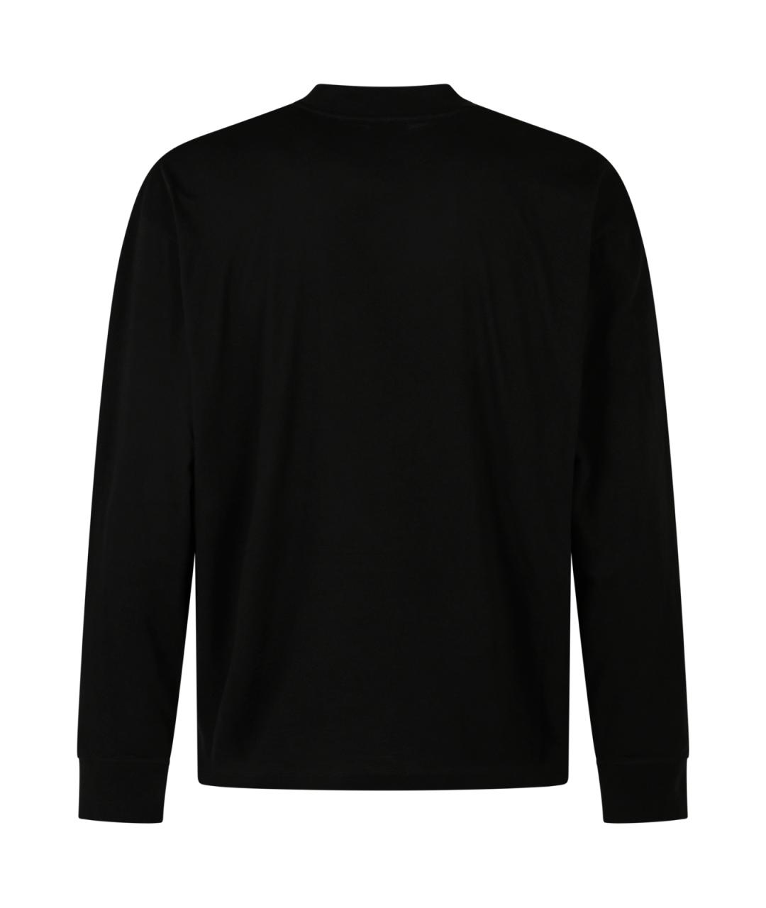 SAINT LAURENT Черный хлопковый джемпер / свитер, фото 2