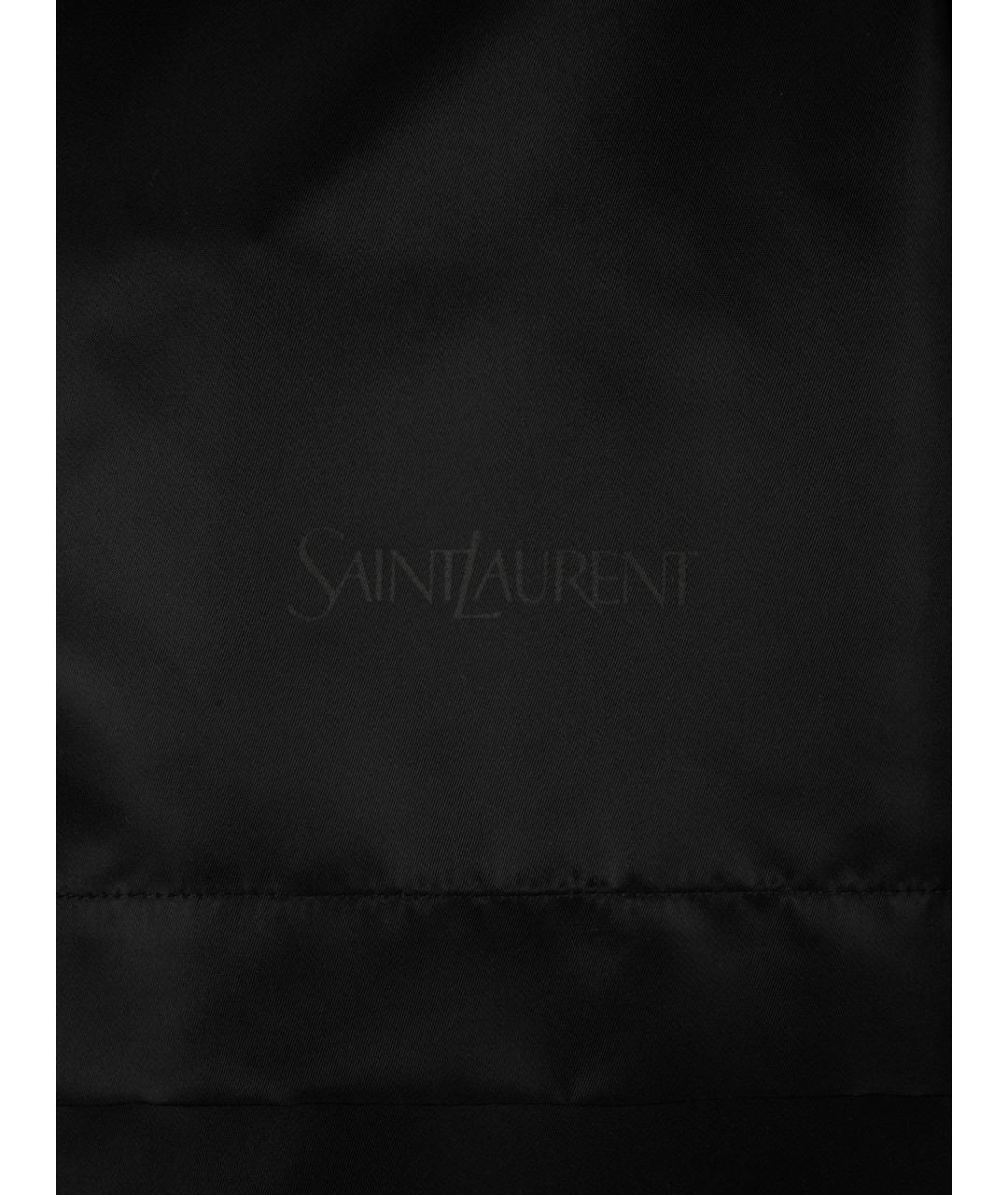 SAINT LAURENT Черная полиамидовая куртка, фото 3