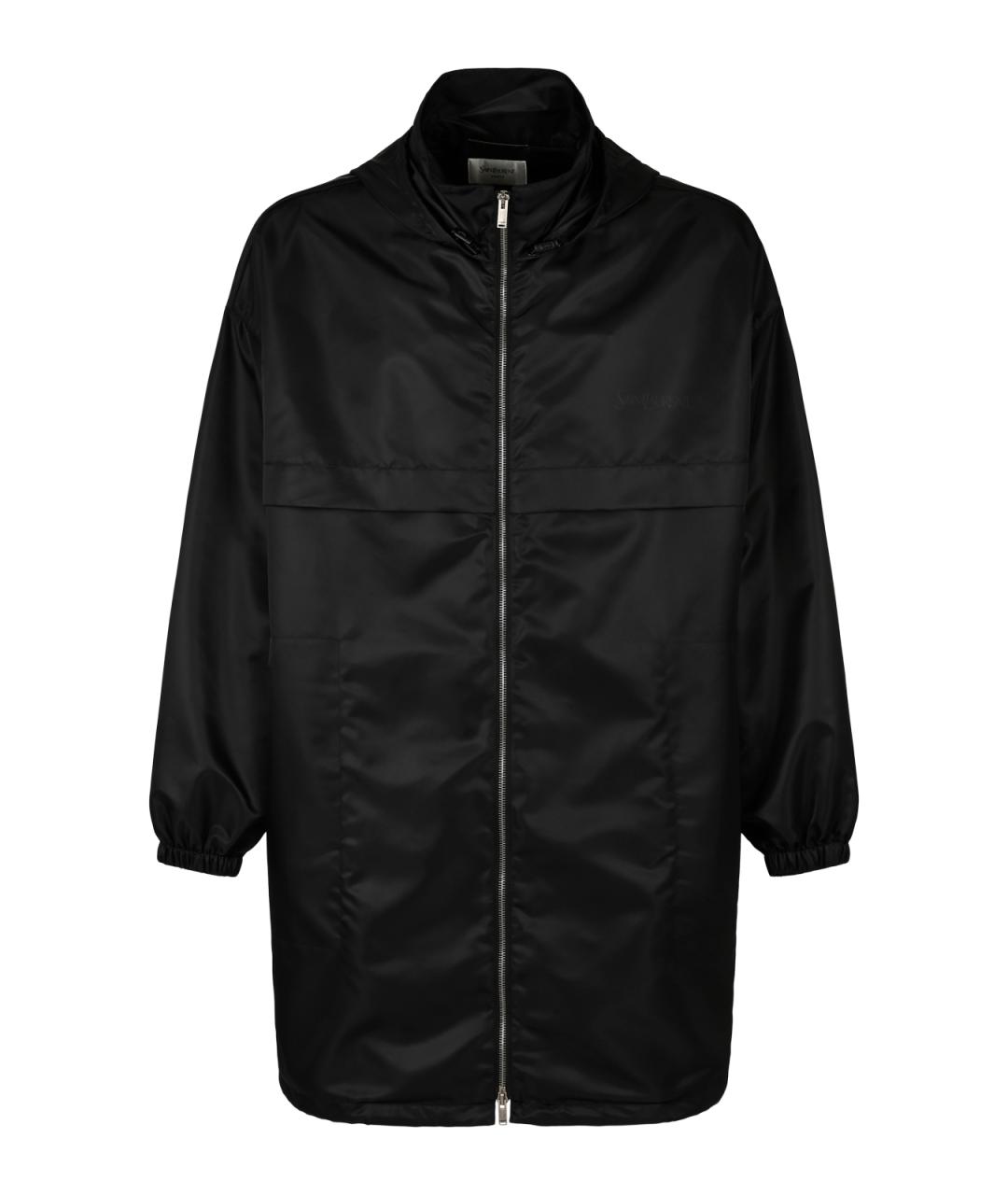 SAINT LAURENT Черная полиамидовая куртка, фото 1
